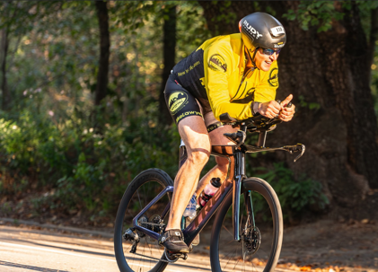 Daniel Flanzig on a bike