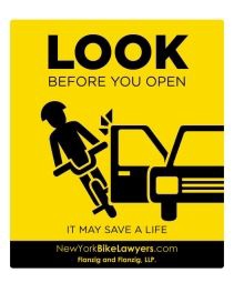 Look Before You Open Your Car Door Poster